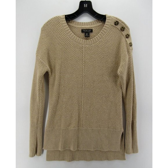 Rachel Zoe Sweaters - Rachel Zoe Sweater Small Tunic Pullover Shoulder Buttons Thermal
